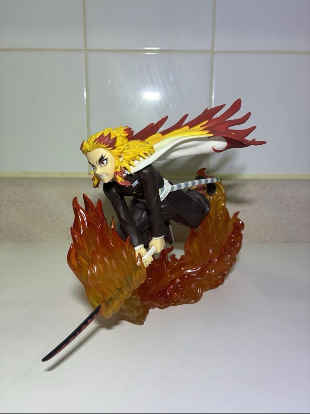 Demon Slayer Rengoku Flame Effect Figure Anime Statue